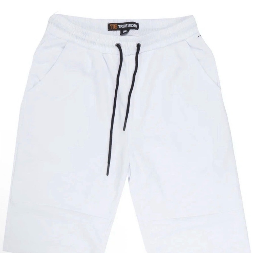 TRUE BORN ATHLETIC SHORTS WHITE - NWT MEDIUM STREETWEAR